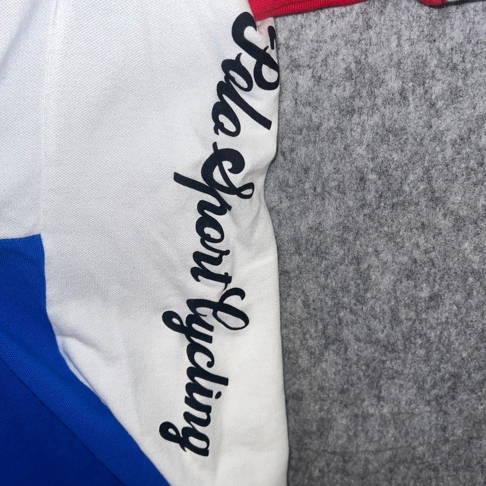 Polo Sport Ralph Lauren Men's Cycling Team Jersey Red White Blue Small LXVII - Picture 7 of 10
